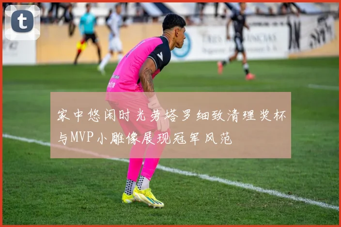 家中悠闲时光劳塔罗细致清理奖杯与MVP小雕像展现冠军风范